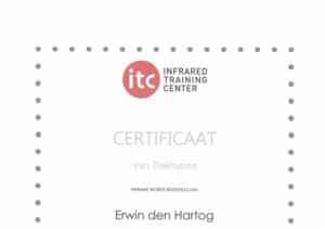ITC certificaat elektrische thermografie