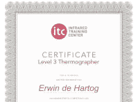 Energiekeurplus is ITC Level 3 gecertificeerd in thermografie.