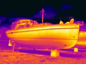 Thermografie bij boten is één van de toepassingen van thermografie.